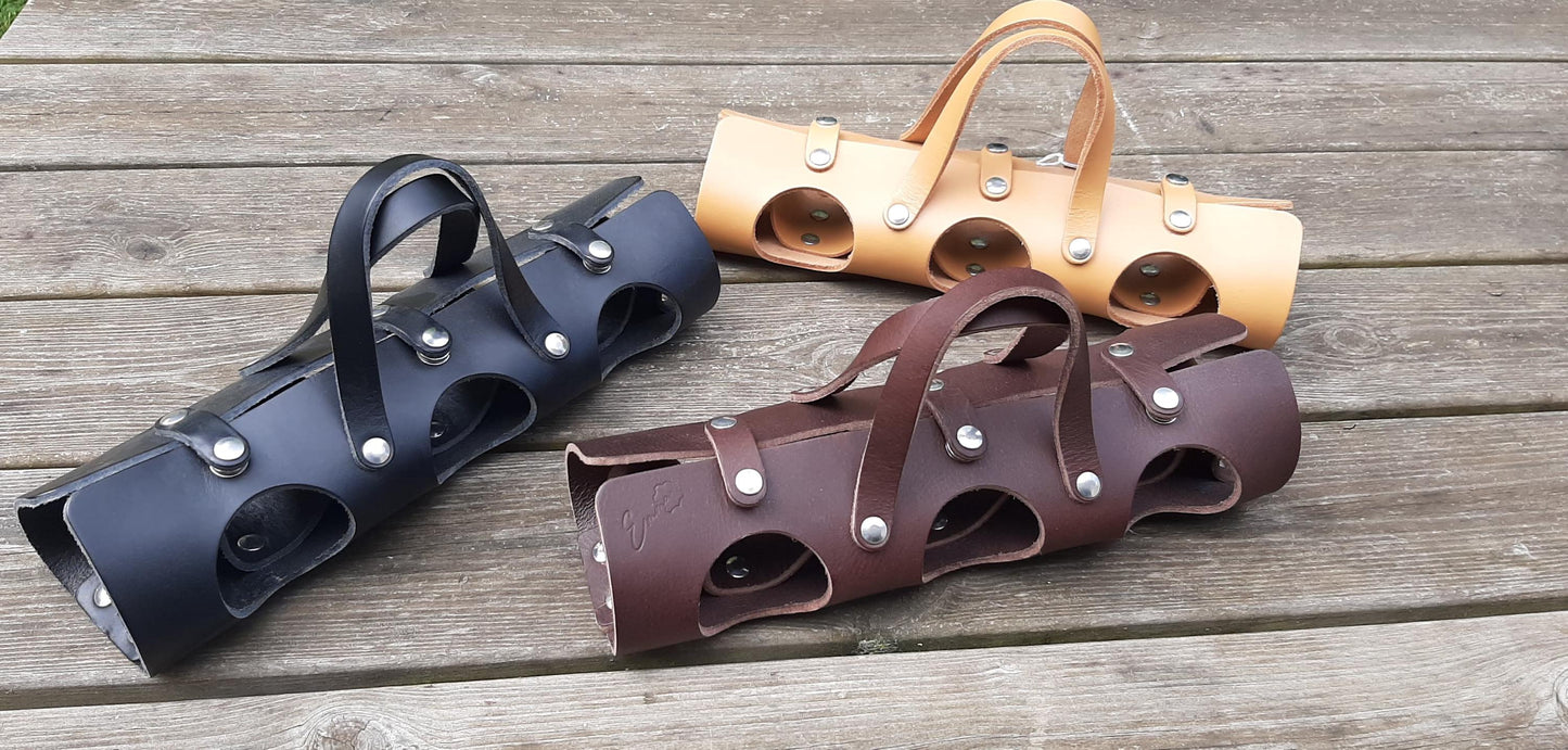 Etui à boules de pétanque en cuir