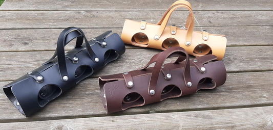 Etui à boules de pétanque en cuir