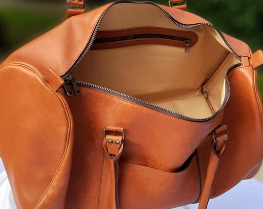 Sac de voyage en cuir